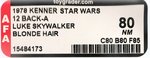 STAR WARS - LUKE SKYWALKER 12 BACK-A AFA 80 NM (BLONDE HAIR).