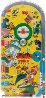 BATMAN AND ROBIN PINBALL BOXED MARX BAGATELLE GAME.