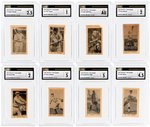 1927 YORK CARAMEL TYPE 1 (E210) NEAR SET WITH 29 HALL OF FAME MEMBER CARDS ALL CSG GRADED.