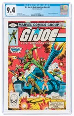 G.I. JOE, A REAL AMERICAN HERO #1 JUNE 1982 CGC 9.4 NM.