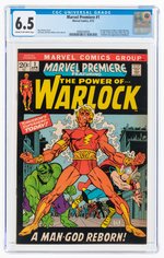 MARVEL PREMIERE #1 APRIL 1972 CGC 6.5 FINE+ (FIRST ADAM WARLOCK).