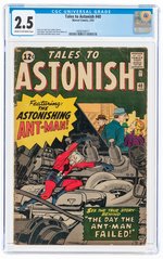 TALES TO ASTONISH #40 FEBRUARY 1963 CGC 2.5 GOOD+.