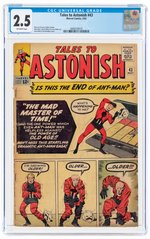 TALES TO ASTONISH #43 MAY 1963 CGC 2.5 GOOD+.