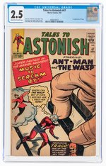 TALES TO ASTONISH #47 SEPTEMBER 1963 CGC 2.5 GOOD+.