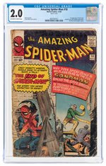 AMAZING SPIDER-MAN #18 NOVEMBER 1964 CGC 2.0 GOOD (FIRST NED LEEDS).