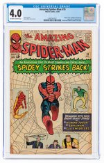 AMAZING SPIDER-MAN #19 DECEMBER 1964 CGC 4.0 VG.