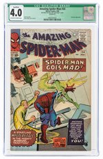 AMAZING SPIDER-MAN #24 MAY 1965 CGC QUALIFIED 4.0 VG.