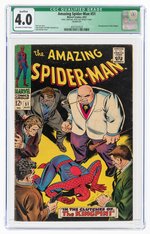 AMAZING SPIDER-MAN #51 AUGUST 1967 CGC QUALIFIED 4.0 VG.