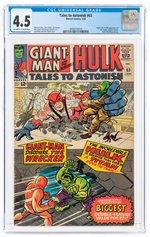 TALES TO ASTONISH #63 JANUARY 1965 CGC 4.5 VG+ (FIRST FULL LEADER).