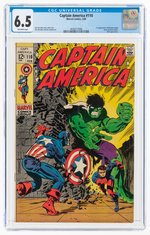 CAPTAIN AMERICA #110 FEBRUARY 1969 CGC 6.5 FINE + (FIRST MADAME HYDRA).