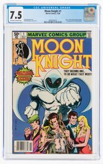 MOON KNIGHT #1 NOVEMBER 1980 CGC 7.5 VF-.