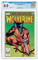 WOLVERINE LIMITED SERIES #4 DECEMBER 1982 CGC 8.0 VF.