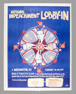 ANTI-NIXON "NATIONAL IMPEACHMENT LOBBY IN" POSTER.