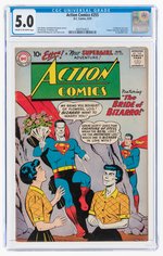 ACTION COMICS #255 AUGUST 1959 CGC 5.0 VG/FINE (FIRST BIZARRO LOIS LANE).