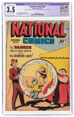 NATIONAL COMICS #63 DECEMBER 1947 CGC RESTORED 3.5 MODERATE (C-3) VG-.