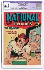 NATIONAL COMICS #73 AUGUST 1949 CGC RESTORED 5.5 MODERATE (C-1) FINE-.