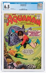 AQUAMAN #2 MARCH-APRIL 1962 CGC 6.5 FINE+