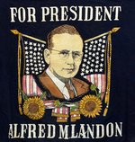 LANDON 1936 CAMPAIGN BANNER.