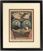 FREMONT & COCHRANE GRAND NATIONAL BANNER RADICAL DEMOCRACY 1864 PRINT.