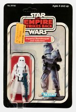 STAR WARS: THE EMPIRE STRIKES BACK - SNOWTROOPER 32 BACK-B CARDED ACTION FIGURE.