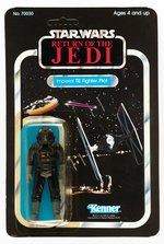 STAR WARS: RETURN OF THE JEDI - TIE FIGHTER PILOT 65 BACK-A CARDED ACTION FIGURE.