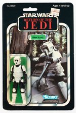 STAR WARS: RETURN OF THE JEDI - BIKER SCOUT 65 BACK-B CARDED ACTION FIGURE.