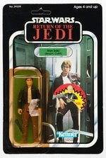 STAR WARS: RETURN OF THE JEDI - HAN SOLO BESPIN 79 BACK-A CARDED ACTION FIGURE.