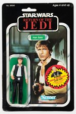 STAR WARS: RETURN OF THE JEDI - HAN SOLO 77 BK-B CARDED ACTION FIGURE.