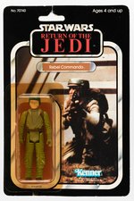 STAR WARS: RETURN OF THE JEDI - REBEL COMMANDO 77 BACK-A CARDED ACTION FIGURE.