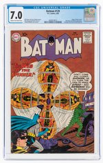 BATMAN #129 FEBRUARY 1960 CGC 7.0 FINE/VF.