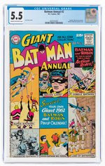 BATMAN ANNUAL #2 WINTER 1961 CGC 5.5 FINE-.