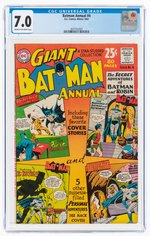 BATMAN ANNUAL #4 WINTER 1962 CGC 7.0 FINE/VF.