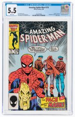 AMAZING SPIDER-MAN #276 MAY 1986 CGC 5.5 FINE-.