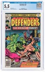 DEFENDERS #52 OCTOBER 1977 CGC 5.5 FINE-.