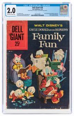 DELL GIANT #38 NOVEMBER 1960 CGC 2.0 GOOD (DONALD DUCK/UNCLE SCROOGE).