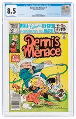 DENNIS THE MENACE #1 NOVEMBER 1981 CGC 8.5 VF+.