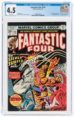 FANTASTIC FOUR #155 FEBRUARY 1975 CGC 4.5 VG+.