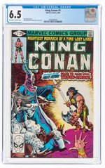 KING CONAN #1 MARCH 1980 CGC 6.5 FINE+.