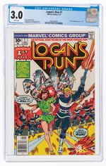 LOGAN'S RUN #1 JANUARY 1977 CGC 3.0 GOOD/VG.