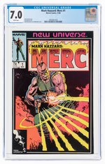 MARK HAZZARD: MERC #1 NOVEMBER 1986 CGC 7.0 FINE/VF.