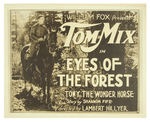 TOM MIX "EYES OF THE FOREST" LOBBY CARD SET WITH ENVELOPE.