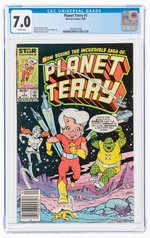 PLANET TERRY #1 APRIL 1985 CGC 7.0 FINE/VF.