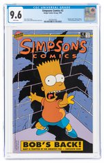 SIMPSONS COMICS #2 1994 CGC 9.6 NM+.