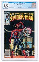 SPECTACULAR SPIDER-MAN #87 FEBRUARY 1984 CGC 7.0 FINE/VF.