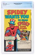 SPIDEY SUPER STORIES #17 JULY 1976 CGC 4.5 VG+.