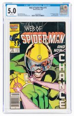 WEB OF SPIDER-MAN #15 JUNE 1986 CGC 5.0 VG/FINE.