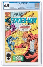 WEB OF SPIDER-MAN #19 OCTOBER 1986 CGC 4.5 VG+.