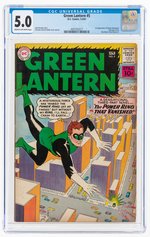 GREEN LANTERN VOL. 2 #5 MARCH-APRIL 1961 CGC 5.0 VG/FINE.