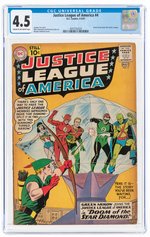 JUSTICE LEAGUE OF AMERICA #4 APRIL-MAY 1961 CGC 4.5 VG+.