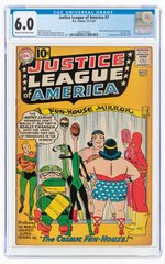 JUSTICE LEAGUE OF AMERICA #7 OCTOBER-NOVEMBER 1961 CGC 6.0 FINE.